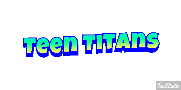 Teen Titans Tekst effect