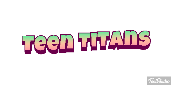 Teen Titans Tekst effect