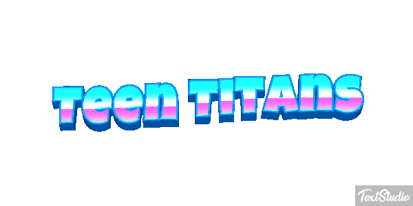 Teen Titans Tekst effect