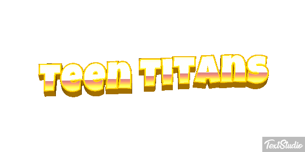 Teen Titans Tekst effect