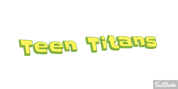 Teen Titans Tekst effect