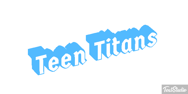 Teen Titans Tekst effect