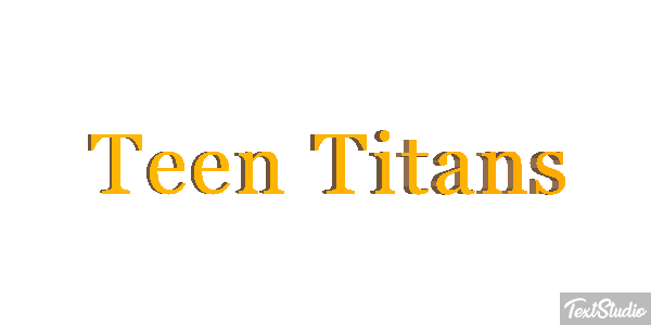 Teen Titans Tekst effect
