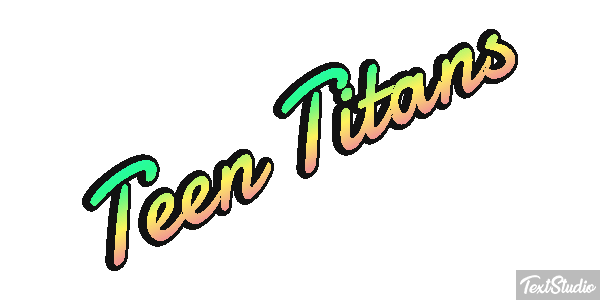 Teen Titans Tekst effect