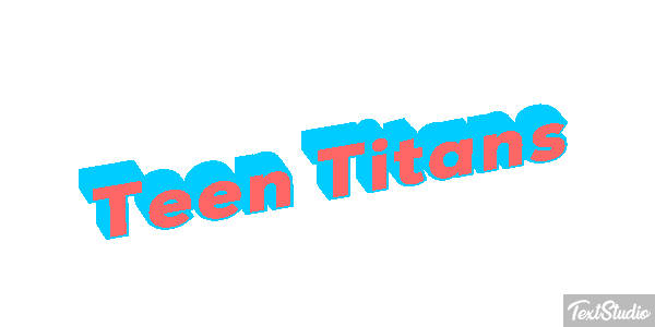 Teen Titans Tekst effect