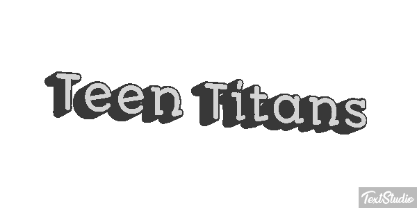 Teen Titans Tekst effect