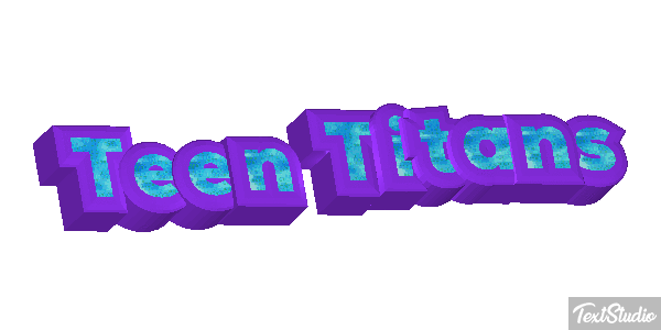 Teen Titans Tekst effect