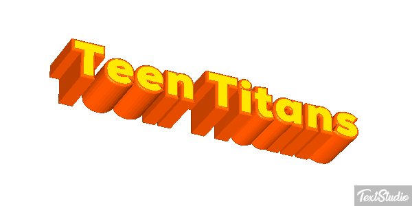 Teen Titans Tekst effect