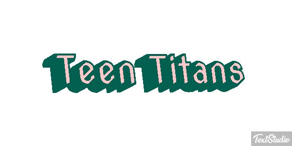 Teen Titans Tekst effect