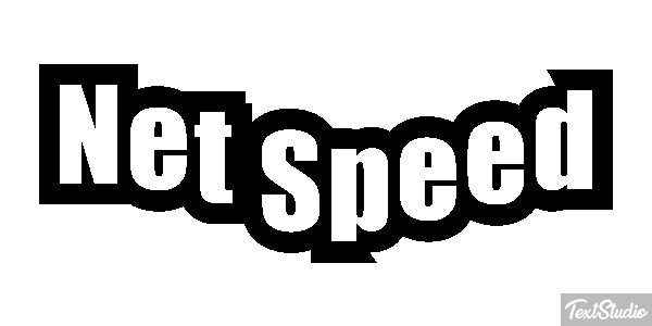 Net Speed Text effect