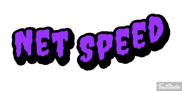 Net Speed Text effect
