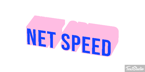 Net Speed Text effect