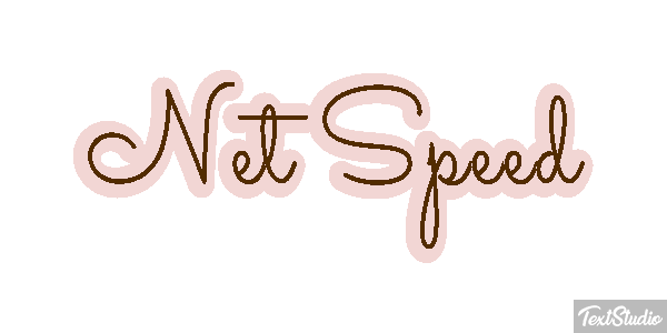 Net Speed Text effect