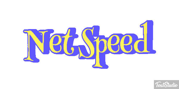 Net Speed Text effect