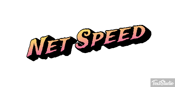 Net Speed Text effect