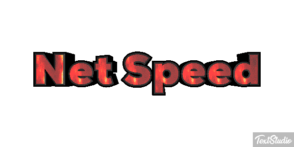 Net Speed Text effect