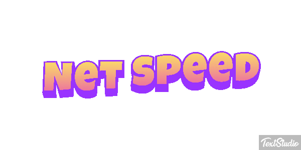 Net Speed Text effect