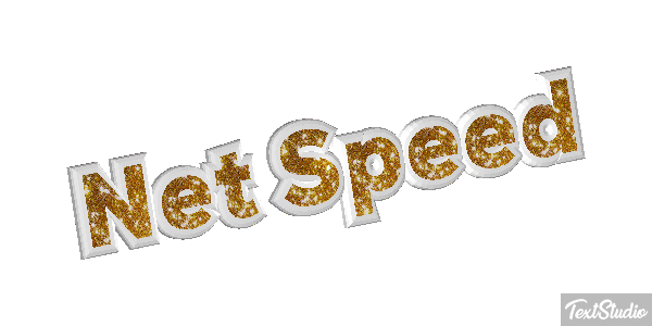 Net Speed Text effect
