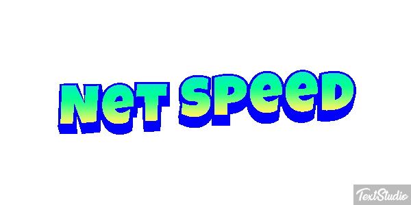 Net Speed Text effect