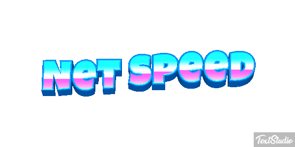 Net Speed Text effect