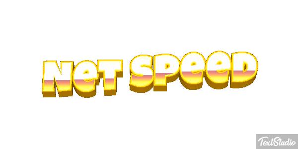 Net Speed Text effect