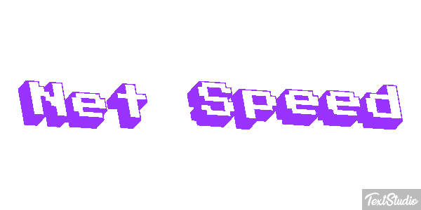 Net Speed Text effect