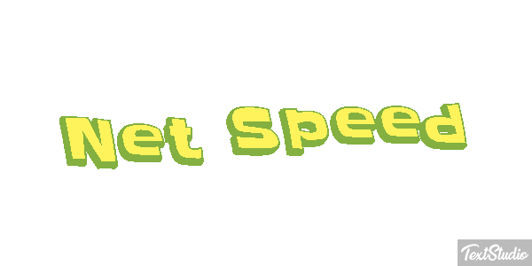Net Speed Text effect