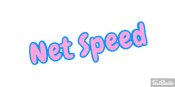 Net Speed Text effect