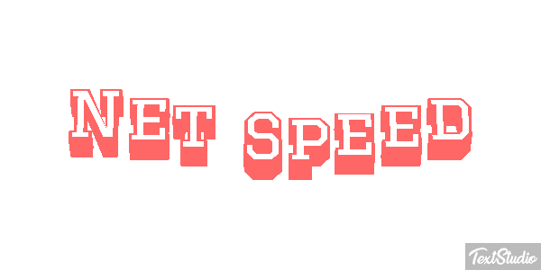 Net Speed Text effect