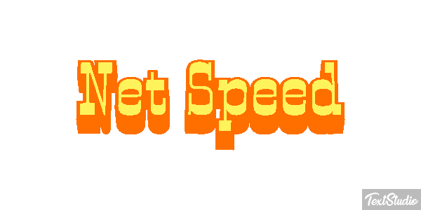 Net Speed Text effect