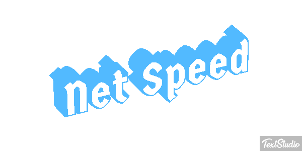 Net Speed Text effect