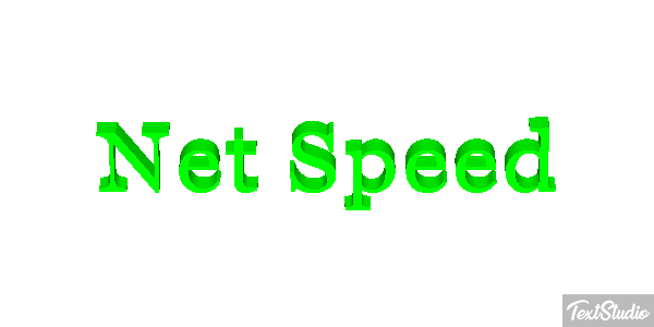 Net Speed Text effect