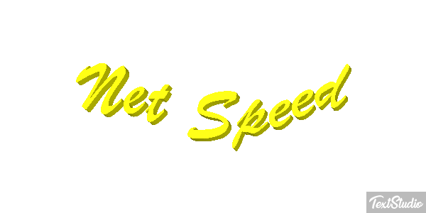 Net Speed Text effect