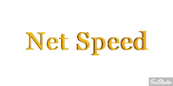Net Speed Text effect