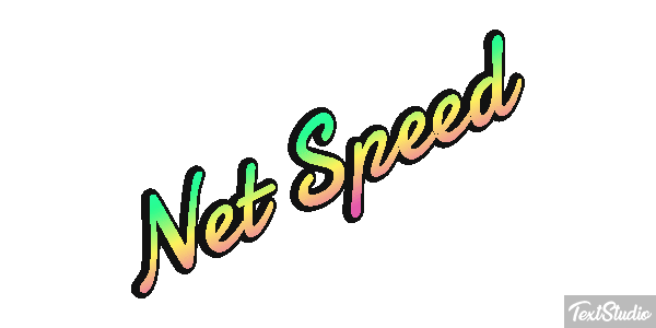 Net Speed Text effect