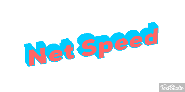 Net Speed Text effect