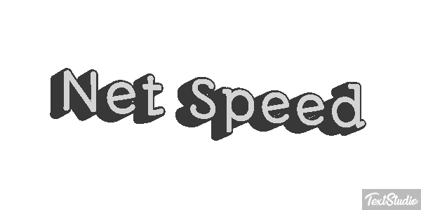 Net Speed Text effect