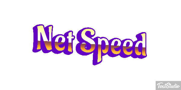 Net Speed Text effect