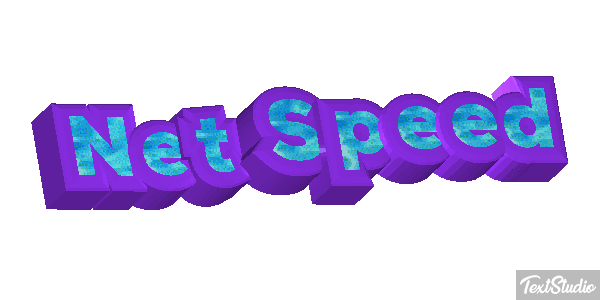 Net Speed Text effect