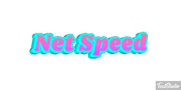 Net Speed Text effect