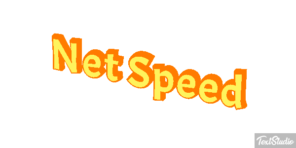 Net Speed Text effect