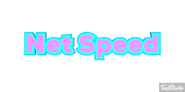 Net Speed Text effect