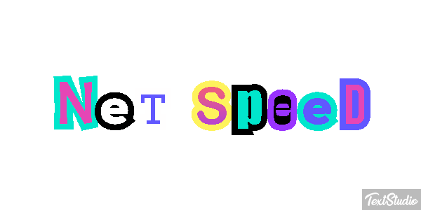 Net Speed Text effect