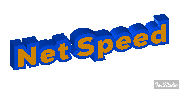 Net Speed Text effect