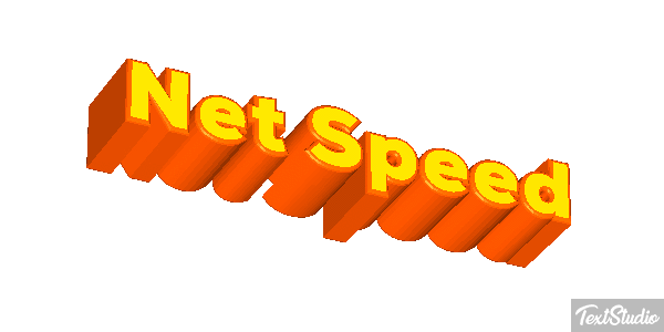 Net Speed Text effect