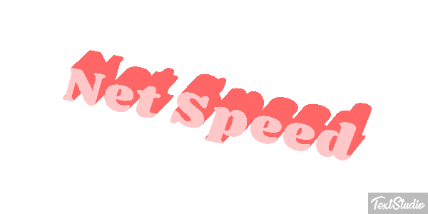 Net Speed Text effect