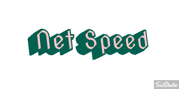 Net Speed Text effect