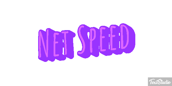 Net Speed Text effect