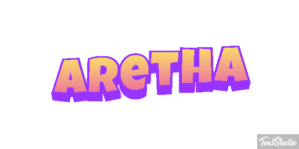 Aretha Текстовый эффект