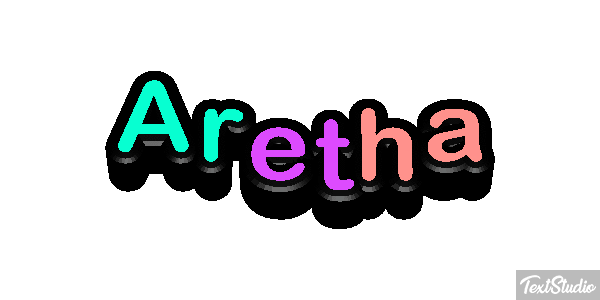 Aretha Текстовый эффект